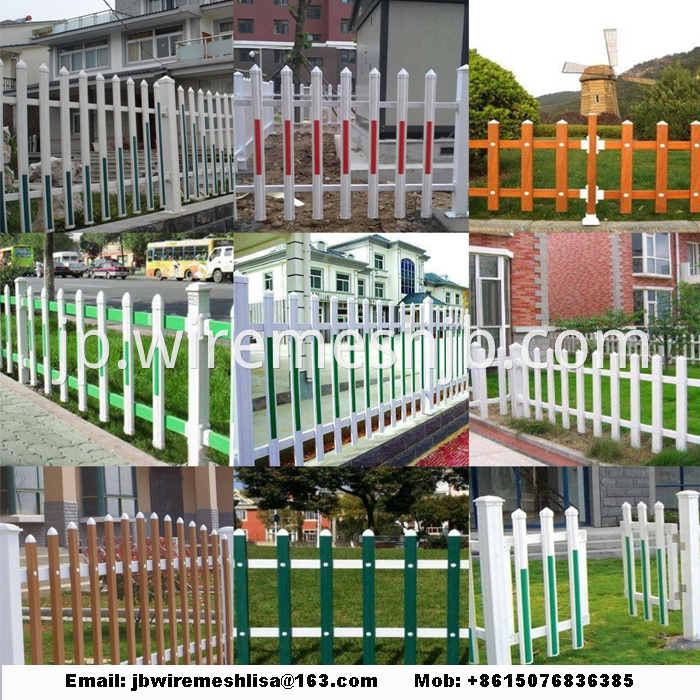 Plastic Garden Fence /PVC Steel Picket Fence